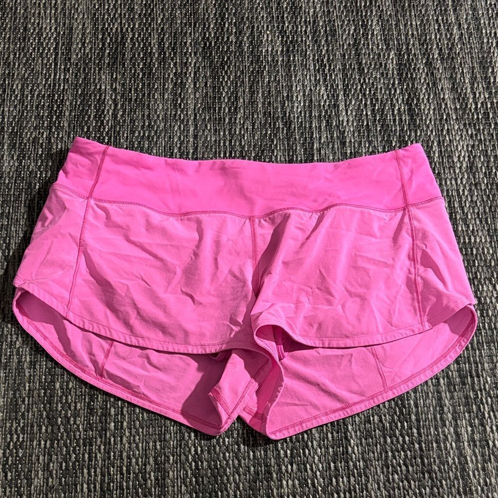 Lululemon Speed Up Low-Rise Short 2.5" Swift Running Lightweight Sonic Pink Sz 8